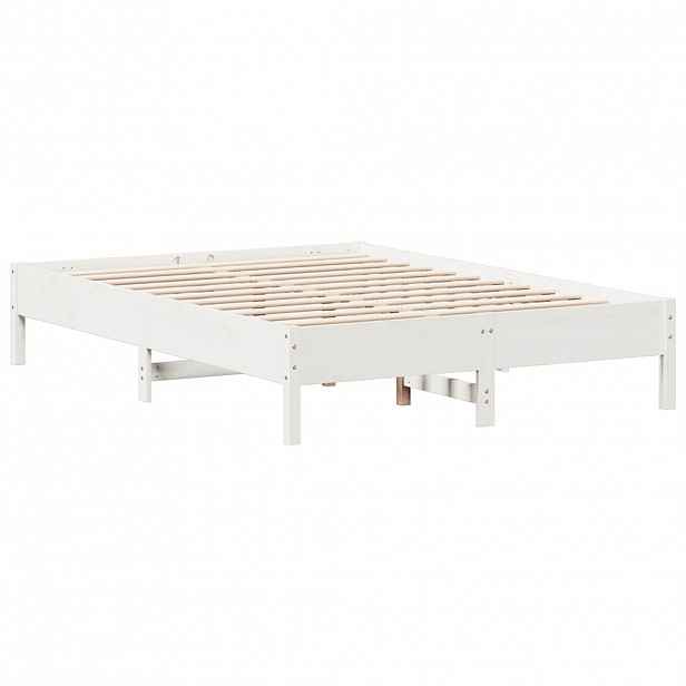 vidaXL Postel bez matrace bílá 150 x 200 cm masivní borovice