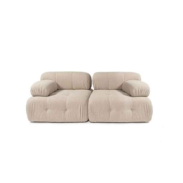 Hanah Home Dvoumístná modulární pohovka Doblo 210 cm broskvová