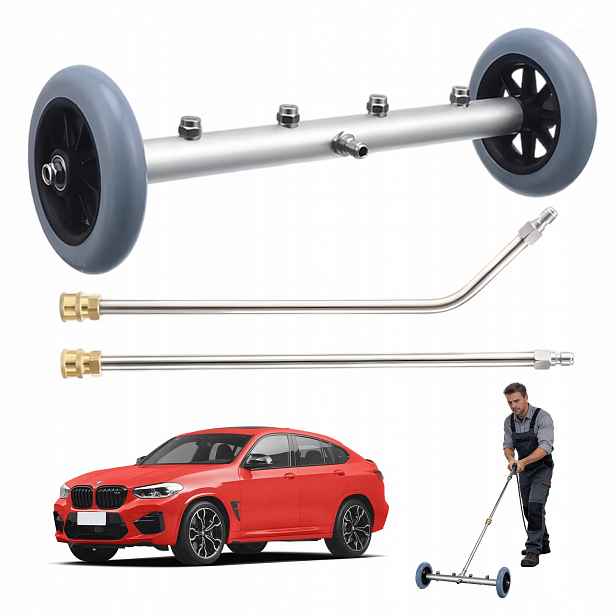 Výkonný Čistič Automobilů Pro Čištění Podvozku, 4 Trysky 45°, 4000 Psi, Hliník