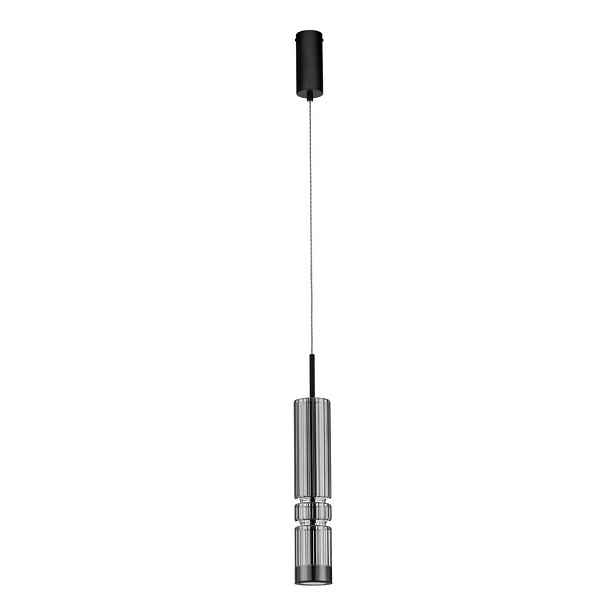 Šedé skleněné LED závěsné svítidlo ø 8 cm Bento – Nova Luce