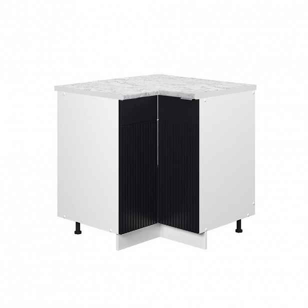 Vicco ROHOVÁ SKŘÍŇKA Fame-Line Černý pruhovaný 80.5 cm , PD Mramor