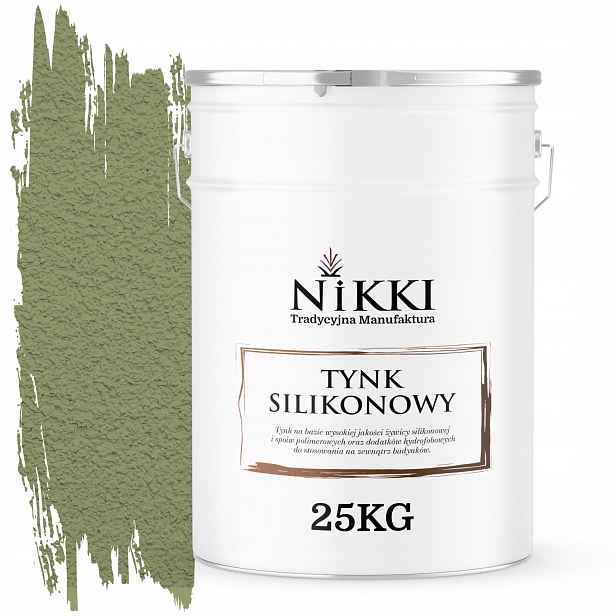 Silikonová Fasádní Omítka Barva Zelená F484 25KG Beránek Granulace 3.0mm