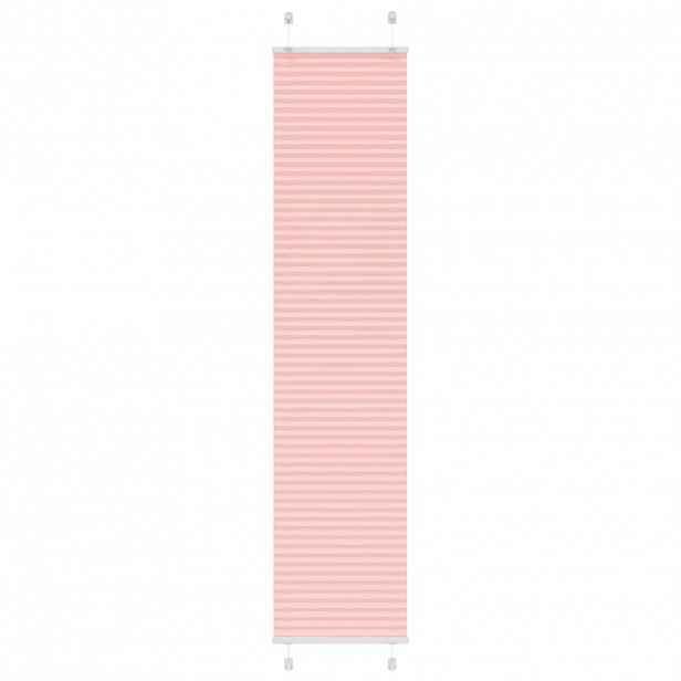 vidaXL Plisovaná roleta růžová 50x200 cm Šířka látky 49,4 cm Polyester