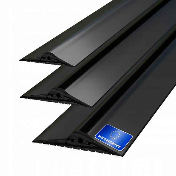 Garážové těsnění 30 x 160 mm, práh garážové brány 2,5 m, gumová prahová část Dq-pp