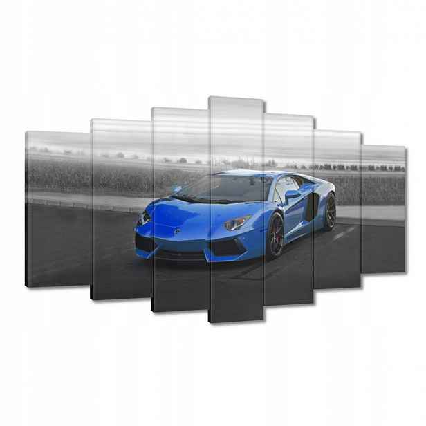 Obrazy 140x80 Modré sportovní auto