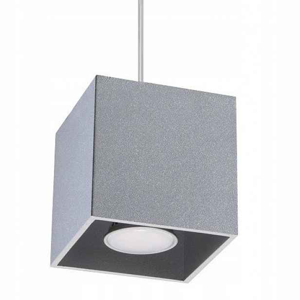 Závěsná lampa Quad 1 Šedá SL.0061 Sollux