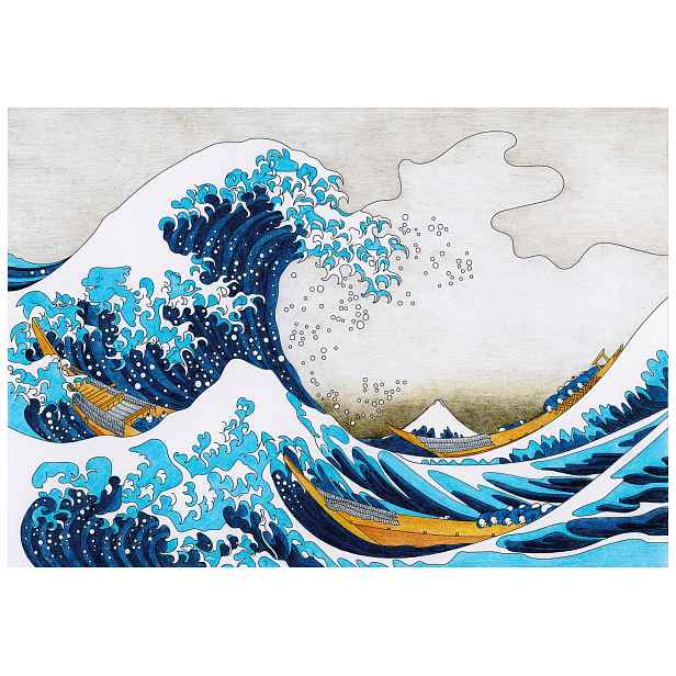 Fototapeta Kanagawa Japonská vlna harmonie a klid 416x290 nebe lepidlo
