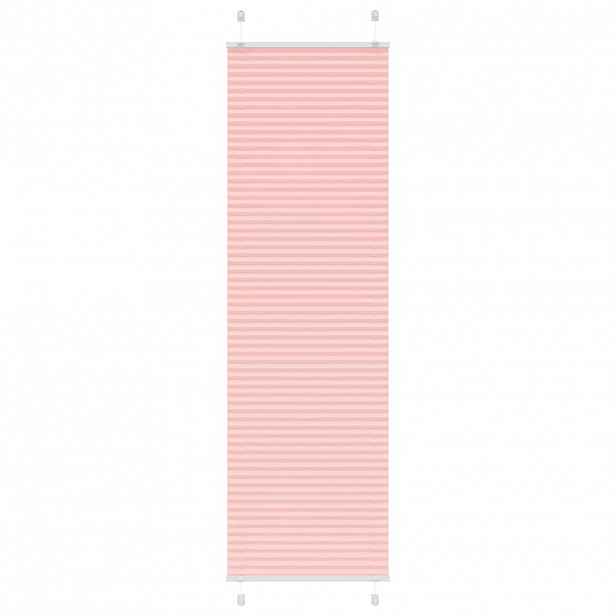 vidaXL Plisovaná roleta růžová 60x200 cm Šířka látky 59,4 cm Polyester