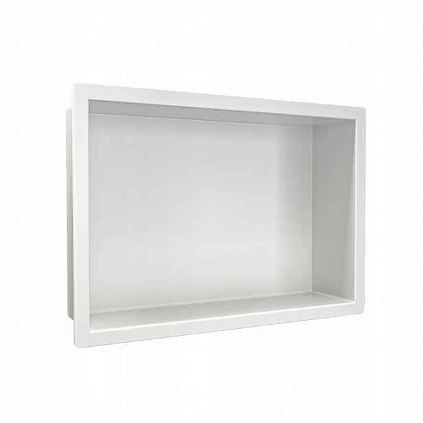 Wall-box One Bílá – Výklenková police ocelová 30x20x10 cm Vodotěsná