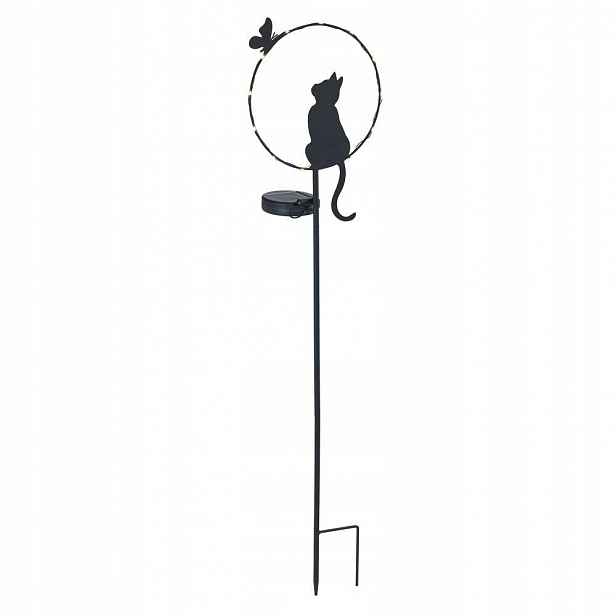Zahradní Led lampa kočka, solární napájení, 85 cm