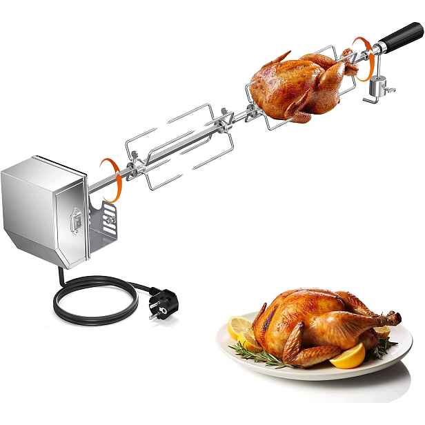 Elektrický Grilovací Rošt Set Univerzální otočný gril Rotisserie