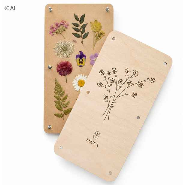 Lis na sušení květin 40 cm x 20 cm XL lisované květy herbář