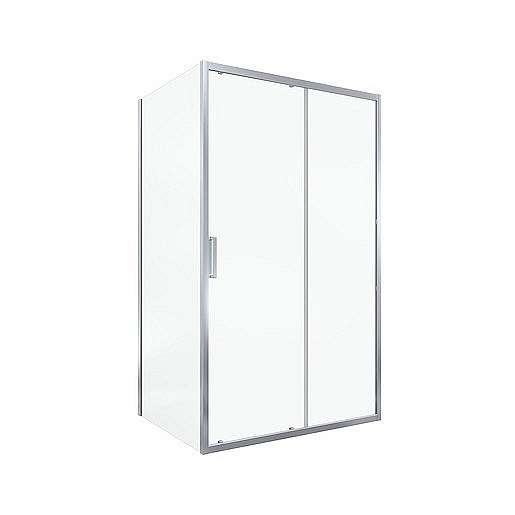 Sprchové dveře obdélník 100x195 cm Siko TEX chrom lesklý SIKOTEXD100STENA80