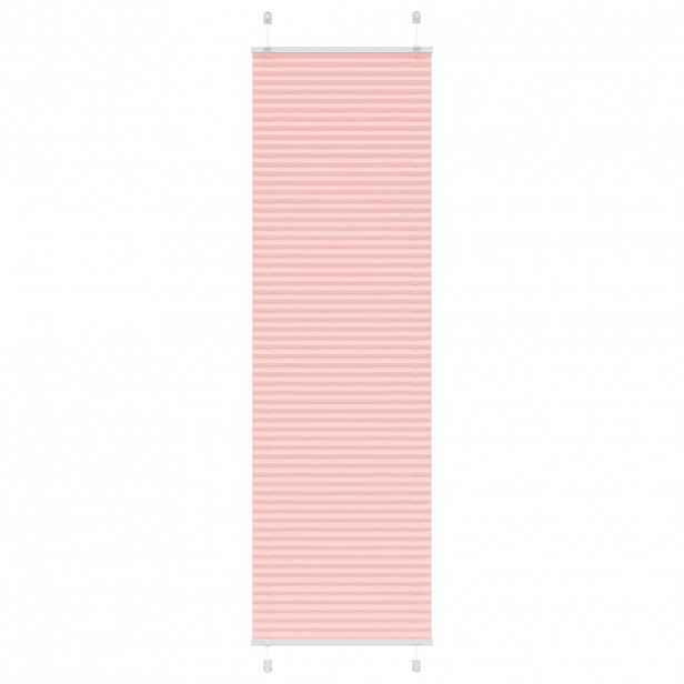 vidaXL Plisovaná roleta růžová 65x200 cm Šířka látky 64,4 cm Polyester
