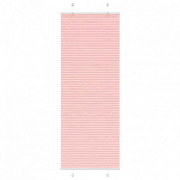 vidaXL Plisovaná roleta růžová 60x200 cm Šířka látky 59,4 cm Polyester