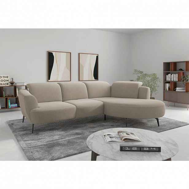 Sit & More ROHOVÁ SEDAČKA, textil, béžová