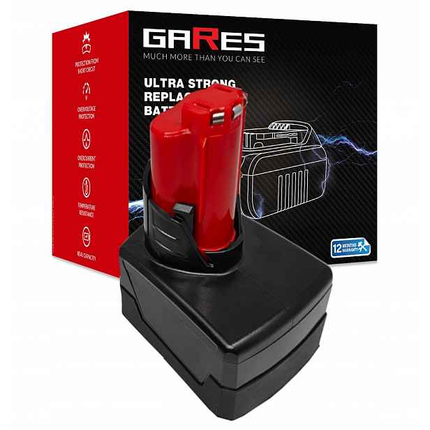 Baterie Akumulátor pro Milwaukee M12 C12RAD202B 2471-22 12V 7,8Ah