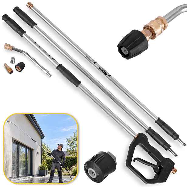 Modulární Teleskopický Nástavec 3 m Tryska pro myčku Nilfisk C D E P Core Stihl Re