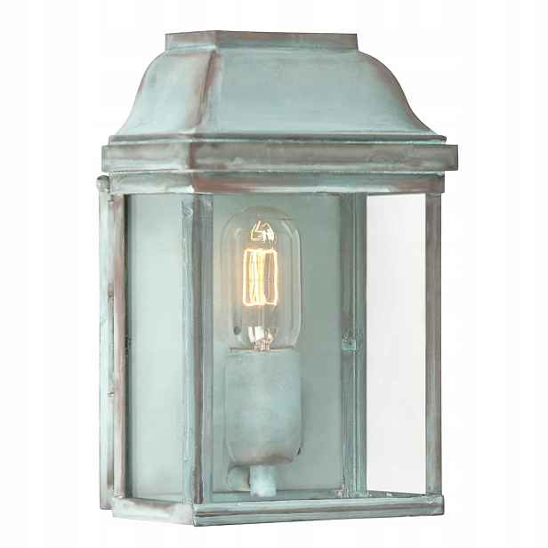 Nástěnná venkovní lampa skleněná klasická IP44 Elstead