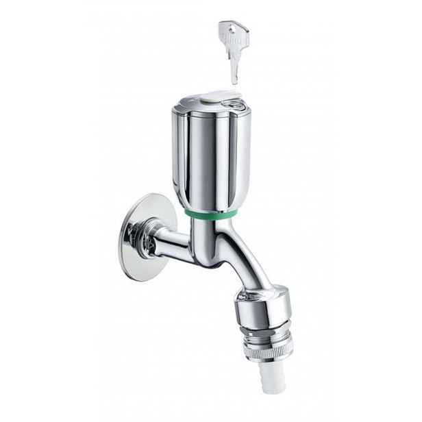 Schell Secur - Výtokový ventil, uzamykatelný, chrom 035740699