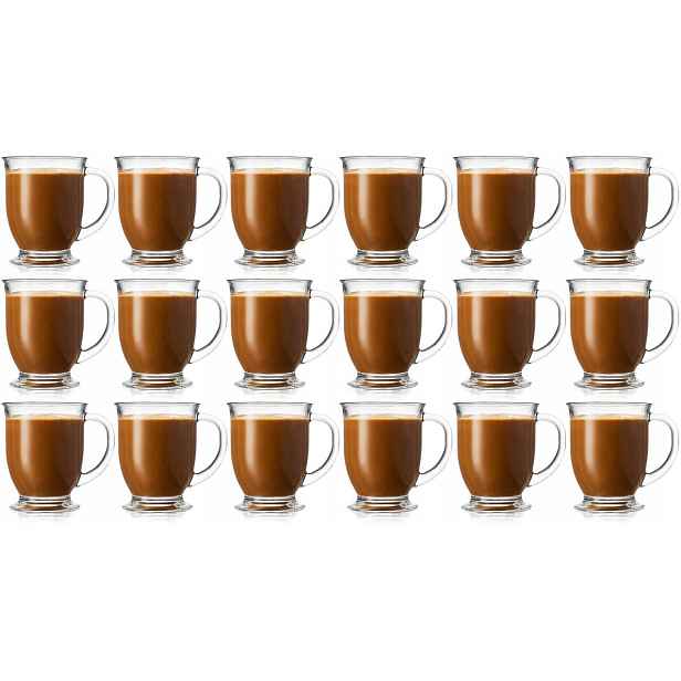 Sklenice na kávu a čaj XXL Kubas 400 ml 18 ks