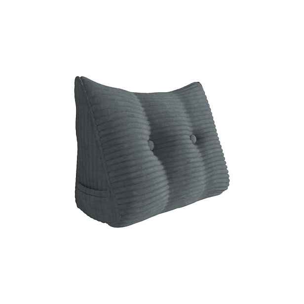 Vercart KLÍNOVÝ POLŠTÁŘ pro postel kord Šedý 80 cm