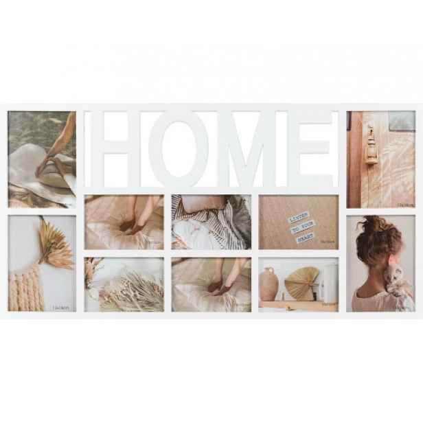 Fotorám pro 10 ks foto Home 72x37 cm, bílý