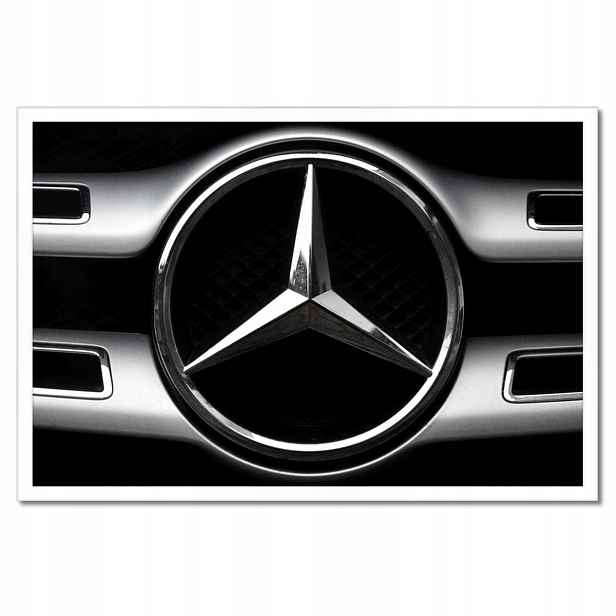 Plakáty v rámu 60x40 Mercedes Černobílé Bw