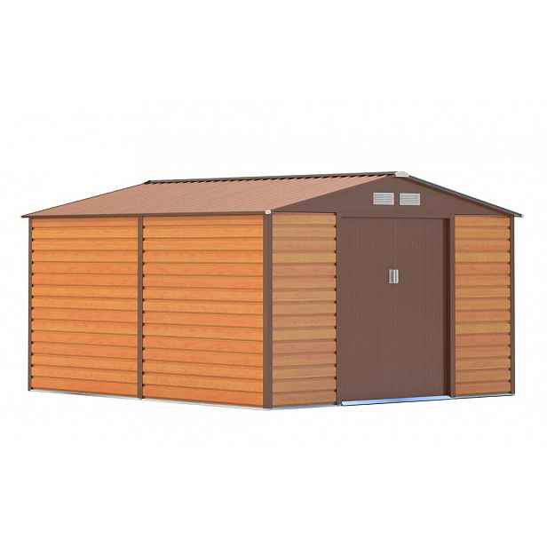 G21 GAH 884 Zahradní domek - 277 x 319 cm, hnědý