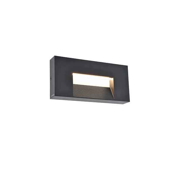 Led venkovní nástěnné svítidlo cct ip65 černé 9,5W Arteo Lutec