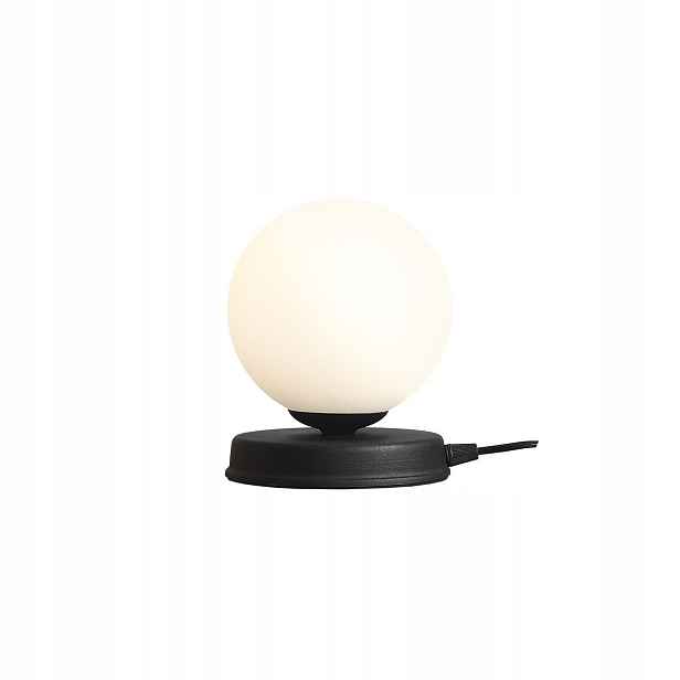 Stolní Lampa Aldex Ball S E14 40W Černá Kovová Noční lampa do ložnice