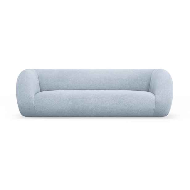 Světle modrá pohovka z textilie bouclé 230 cm Essen – Cosmopolitan Design
