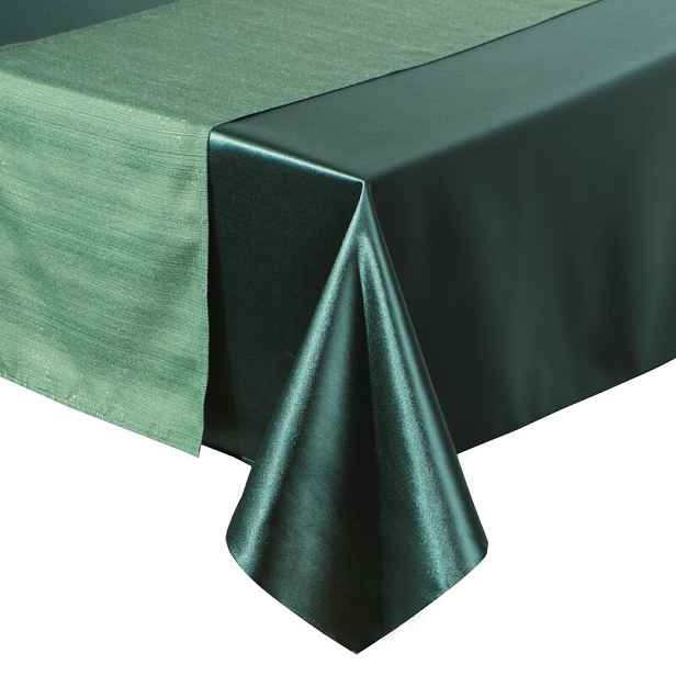 Ubrus 140x300 Glamo zelený s ozdobným dezénem 33x300