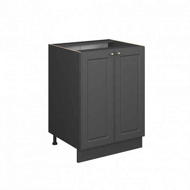 Vicco SPODNÍ SKŘÍŇKA KUCHYŇSKÉ LINKY Fame-Line Anthrazit-Gold Landhaus 60 cm , PD Mramor