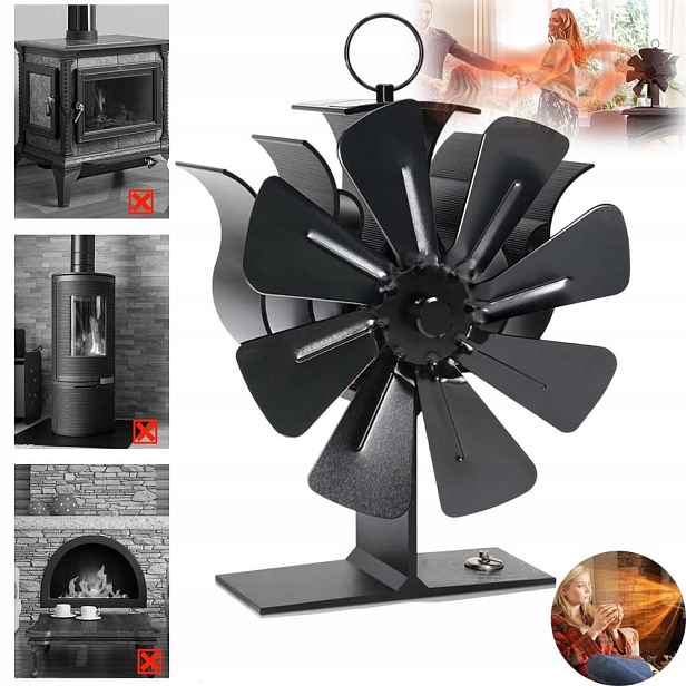 Krbový Ventilátor Termoelektrický Větráček Napájený Teplem Turbína
