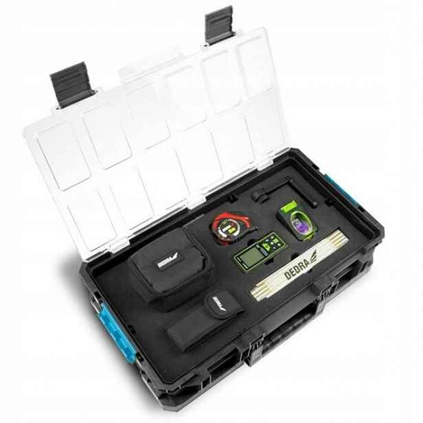 Dedra sada křížový laser MC0903 laserový dálkoměr MC0933, svin.5m, skláda