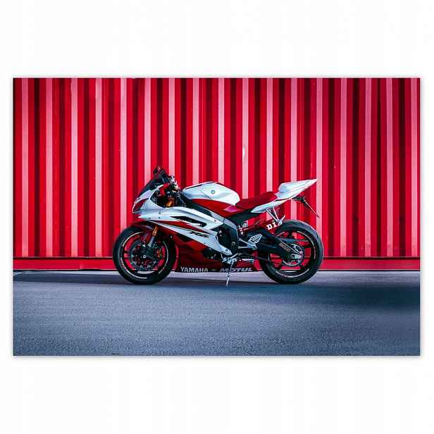 Fototapety 152x104 Bílo-červená Yamaha