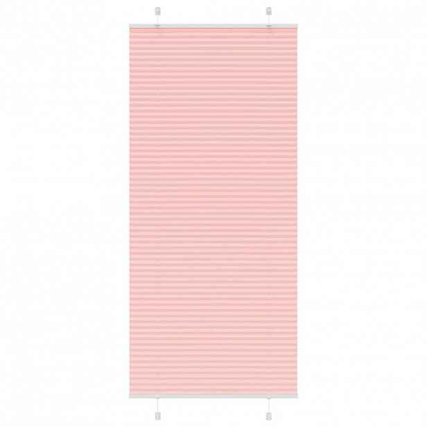 vidaXL Plisovaná roleta růžová 85x200 cm Šířka látky 84,4 cm Polyester