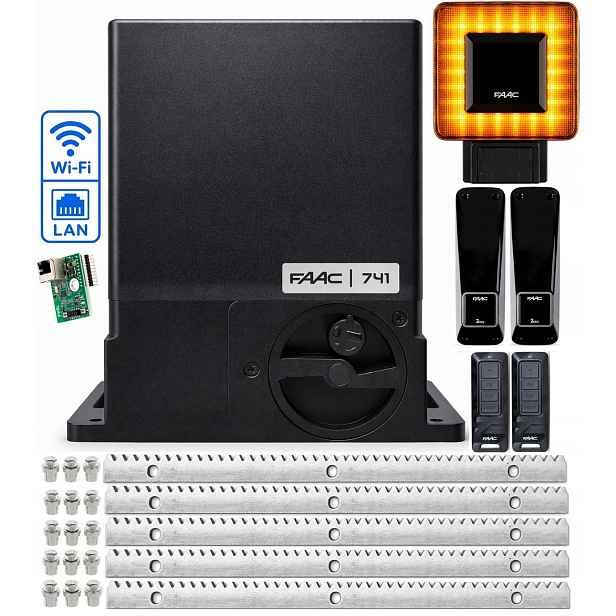 Pohon pro posuvnou bránu Faac 741C DELTA3 do 900 kg Wifi Lan