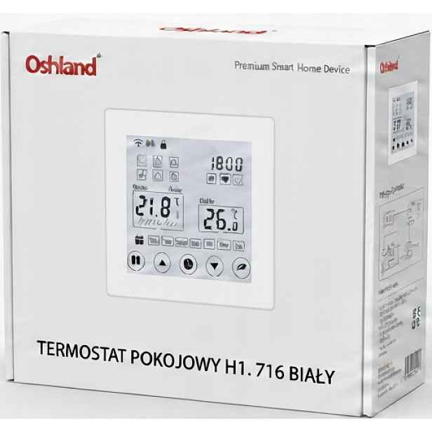 Pokojový Termostat Dotykový Panel LCD 16A Wifi Tuya Podlahové Vytápění