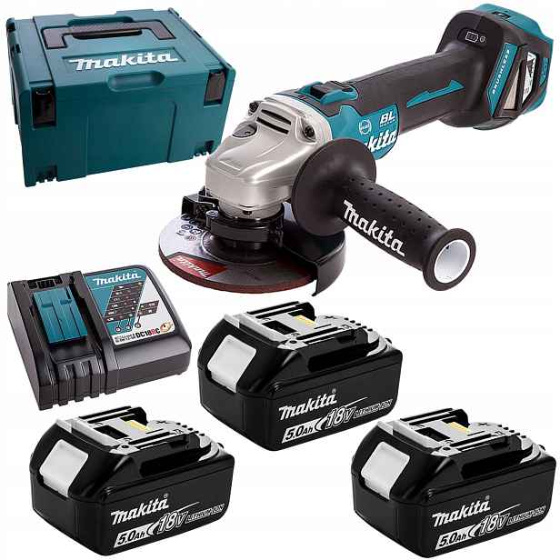 Bruska 125 mm 18V 3x5Ah Bl Xpt reg/obr Makita DGA513RT3J