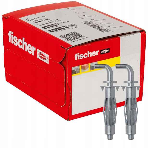 Fischer Upevnění na prázdné přenosy Hm 5 x 65 H s rovným hákem 50 Ks
