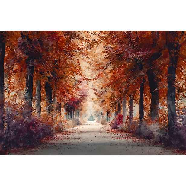 Fototapeta Flizelina Krajina Příroda Podzimní Park Aleja Stezka 416x254 130g