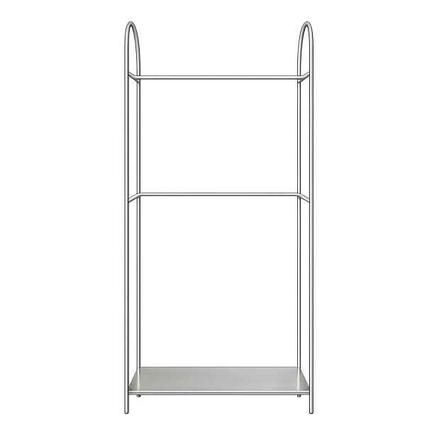 Kovový stojan na oblečení v matně stříbrné barvě 92x186x39 cm Arch – Mette Ditmer Denmark