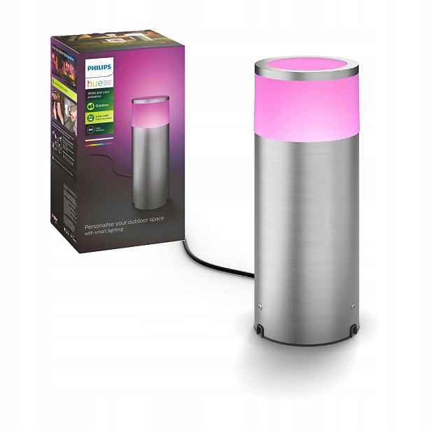 Led Zahradní Lampa Sloupek Venkovní Calla 8W IP65 Cct Rgb Philips Hue