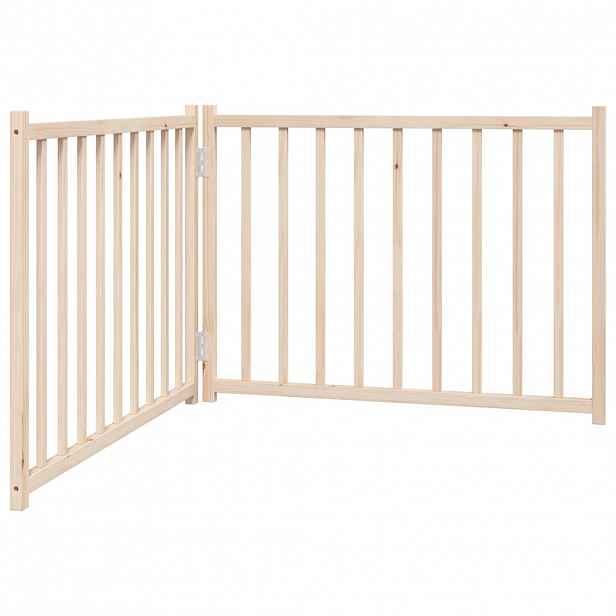 vidaXL Zábrana pro psy skládací 2 panely 160 cm masivní jedle