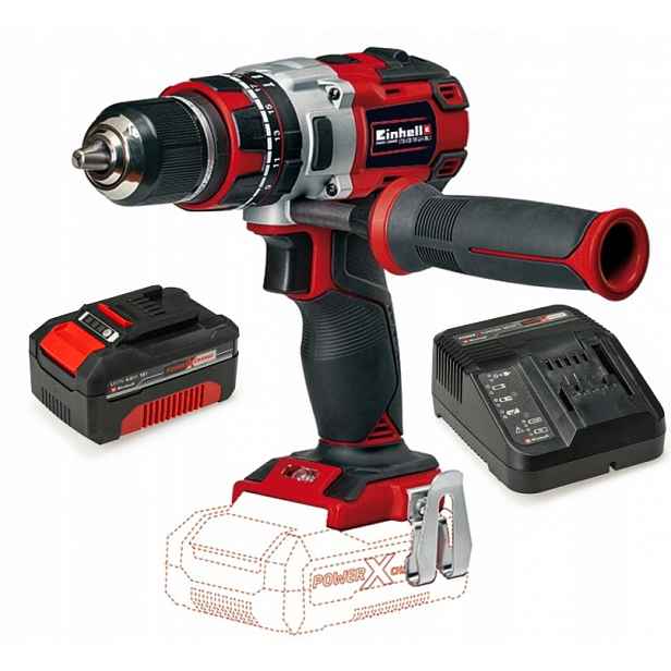 Einhell Aku Vrtačka Udar Tp-cd 18 4513860 Sada Akumulátor 4,0AH