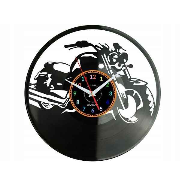Motorka Motocykl Nápad na Dárek Nástěnná Dekorace z vinylové desky