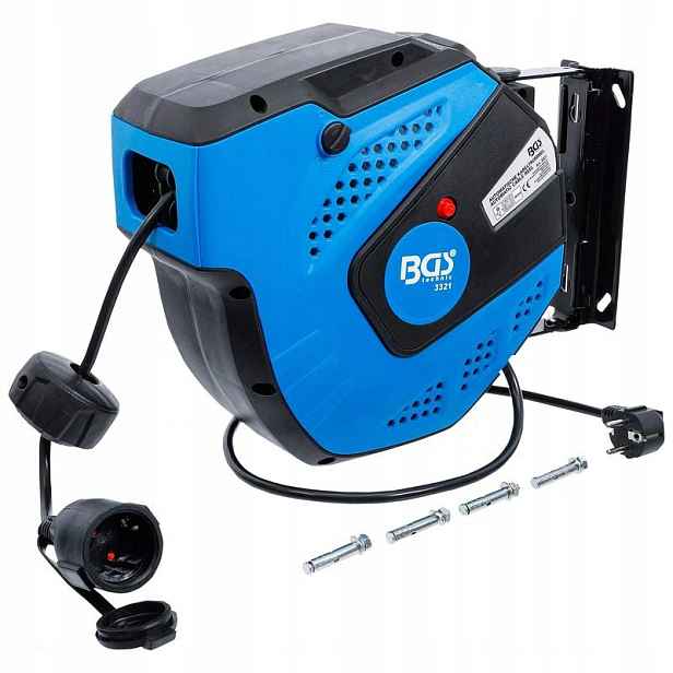 Automatický bubnový prodlužovací kabel 15 m, Bgs 3321
