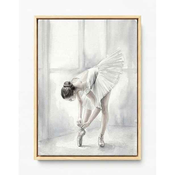Obraz Rama American Box Tanec Balet Tancerka Balerina Lehkost Bílá 60x80